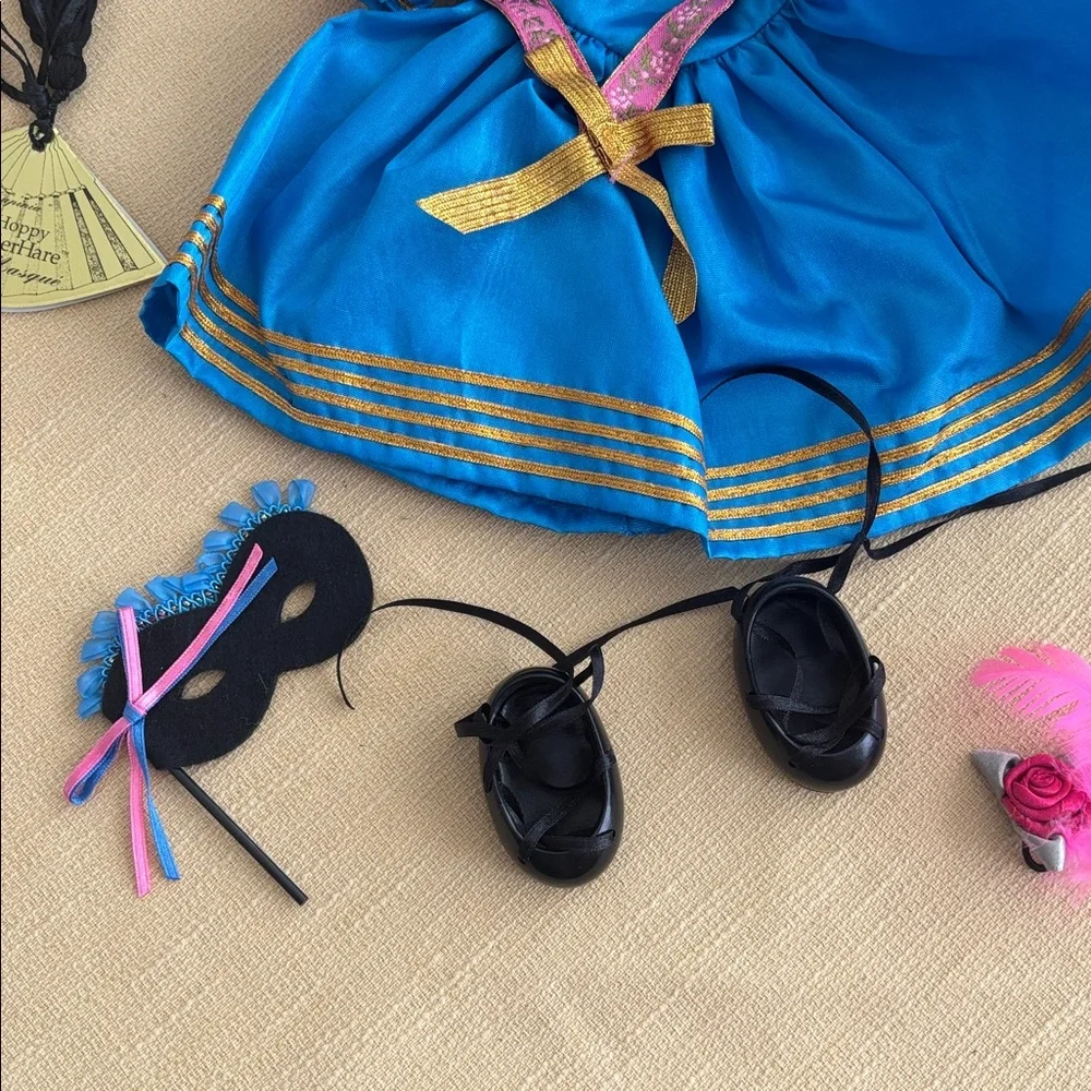 Muffy Hoppy Vanderbear Wear Bal Masque Outfit Vintage 1991 Blue Dress Mask Shoes